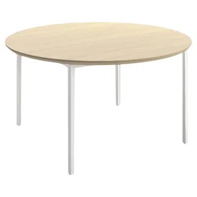 Pre-owned Cappellini Openup Round Dining Table In Ash By Nik Aelbrecht For  In Brown