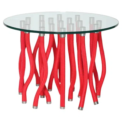 Pre-owned Cappellini Org Coffee Table In Red And Transparent Glass By Fabio Novembre For