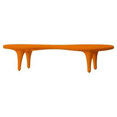 Pre-owned Cappellini Orgone Low Table In Fiberglass By Marc Newson For  In Orange