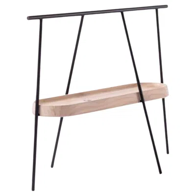 Pre-owned Cappellini Pinch Round Side Service Table In Cedar By Nendo For  In Brown