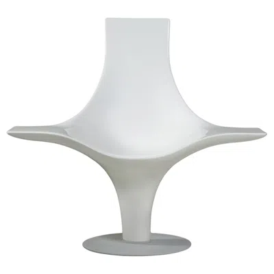Pre-owned Cappellini Polished White Fiberglass Armchair, Lloyd Schwan For  Italy 1995