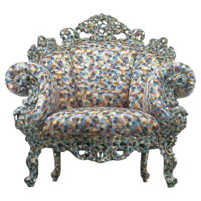Pre-owned Cappellini Proust Hand-carved And Handpainted Armchair By Alessandro Mendini For  In Brown