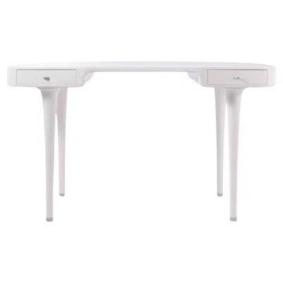 Pre-owned Cappellini Riga Desk In Ash And White Finish By Marc Newson For