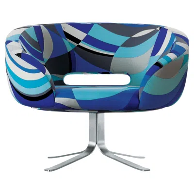 Pre-owned Cappellini Rive Droite Swivel Armchair By Patrick Norguet For  In Brown