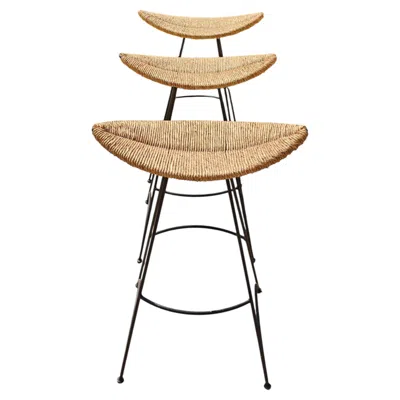 Pre-owned Cappellini Set Of 3 Postmodern "banana" Bar Stools By Tom Dixon For , Italy 1988 In Beige