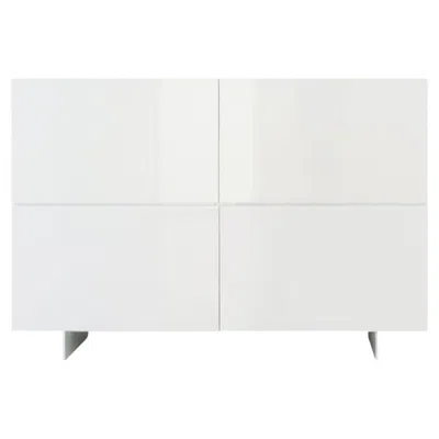 Pre-owned Cappellini Uni Cabinet With 4 Doors By Piero Lissoni For  In Gray