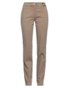 Cappopera Woman Pants Light Brown Size 28 Cotton, Elastane In Beige