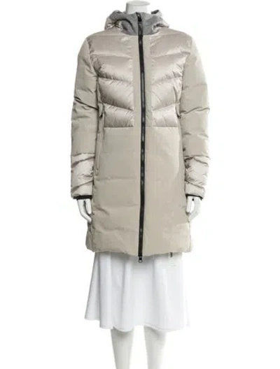 Pre-owned Capranea Down Coat In Neutral