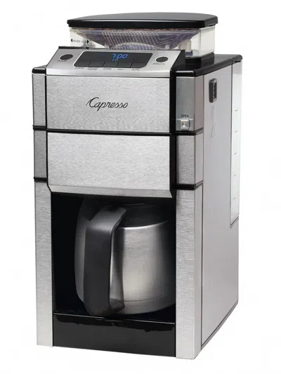 Capresso Coffee Team Pro Plus With Thermal Carafe In Silver In Gray