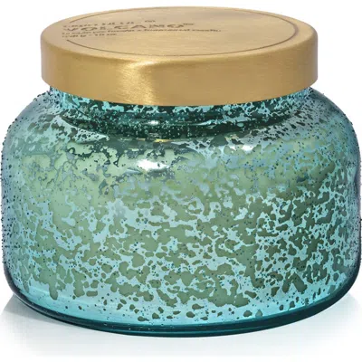 Capri Blue 19-ounce Volcano Aqua Opaline Jar Candle In Green