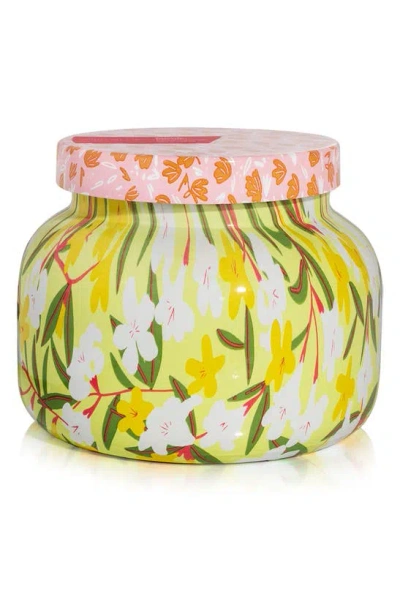 Capri Blue Aloha Orchid Pattern Play Petite Jar Candle, One Size oz In Yellow
