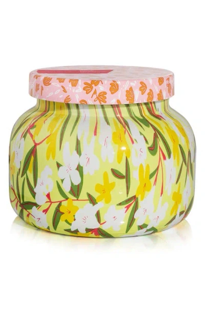 Capri Blue Aloha Orchid Pattern Play Petite Jar Candle In Yellow Multi