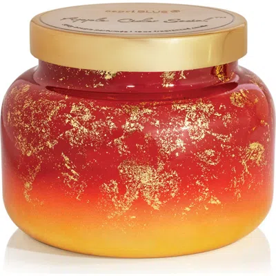 CAPRI BLUE CAPRI BLUE APPLE CIDER SOCIAL GLIMMER SIGNATURE JAR CANDLE