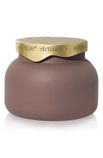 Capri Blue Blue Jean Terrazza Velluto Signature Jar Candle In Mauve