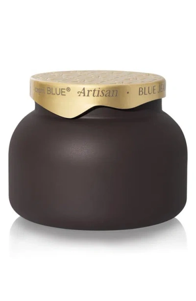 Capri Blue Blue Jean Terrazza Velluto Signature Jar Candle In Mocha