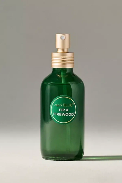 Capri Blue Fir & Firewood Room Spray In Green