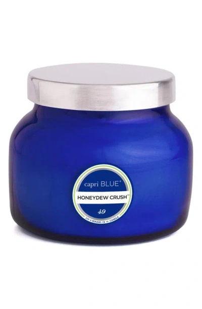 Capri Blue Honeydew Crush Petite Jar Candle, One Size oz In Blue