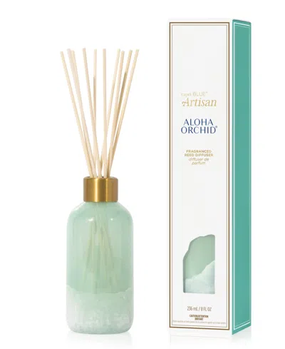 Capri Blue Luce D'amalfi Reed Diffuser Aloha Orchid 8 Oz. In Sea Foam