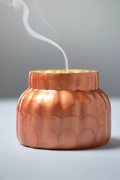 Capri Blue Pumpkin Clove Ribbed Orange Capiz Jar Candle