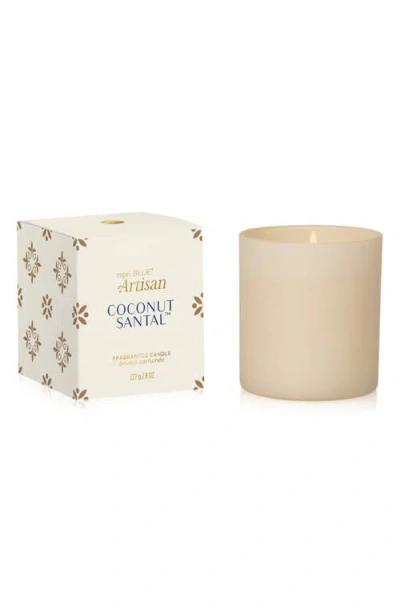 Capri Blue Terrazza Velluto Blue Jean Boxed Tumbler Candle In Porcelain