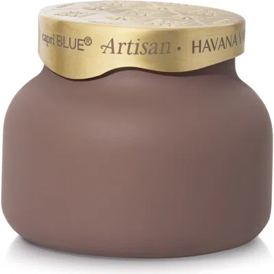Capri Blue Terrazza Velluto Petite Candle In Mauve