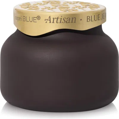 Capri Blue Terrazza Velluto Petite Candle In Mocha