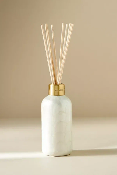 Capri Blue Volcano Capiz Reed Diffuser In White