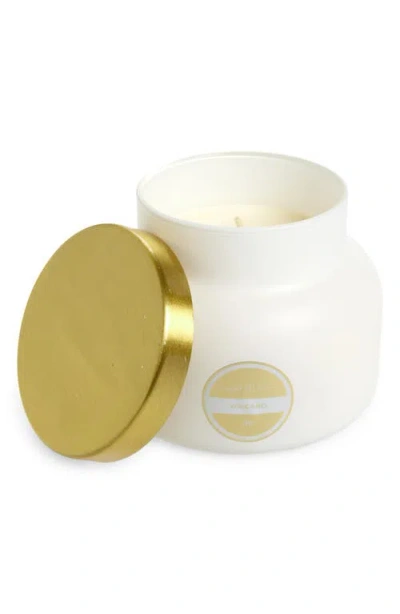 Capri Blue Volcano Matte White Signature Jar Candle