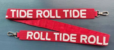 Capri Designs Women's Alabama Beaded Purse Strap In Red