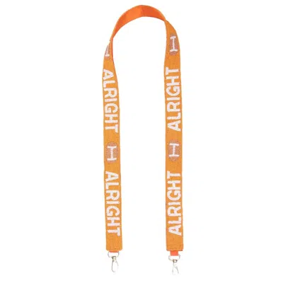 Capri Designs Women's Alright Alright Beaded Purse Strap In Orange