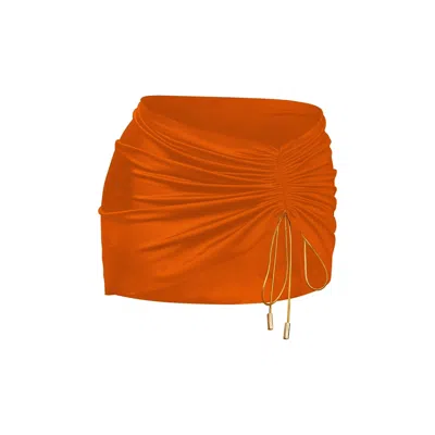Capri Swim™ Women's Orange / Gold Resort Mini Skirt Orange
