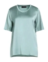 Capricci Di Maglia Woman Top Sage Green Size 6 Viscose, Elastane In Green