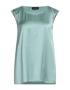 Capricci Di Maglia Woman Top Sage Green Size 8 Viscose, Elastane In Green