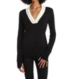Capsule 121 Redstone Sweater In Black With Ivory In Multi