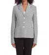 Capsule 121 Stripe Sight Blazer In Black/white In Multi