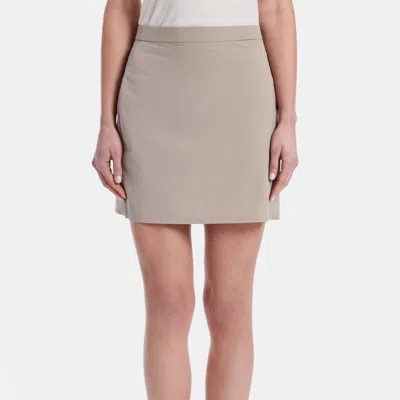 Capsule 121 The Bumper Skirt In Parker Tech In Brown