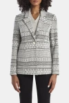Capsule 121 The Moorehouse Blazer In Ivory With Black