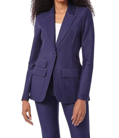 Capsule 121 Vesta Blazer In Medium Blue Wash In Multi