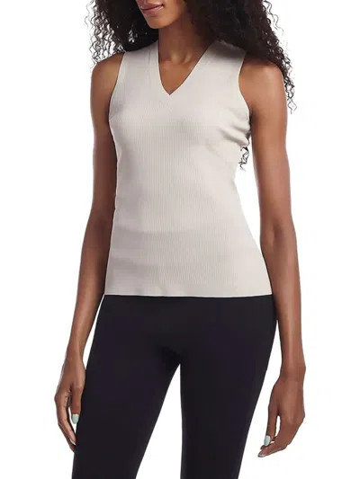 Capsule 121 Women's Anders V Neck Sweater Vest In White