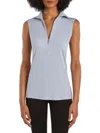 Capsule 121 Women's Arc Convertible Collar Top In Baby Hydrangea