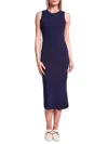 Capsule 121 Women's Astron Knit Sheath Midi Dress In Navy