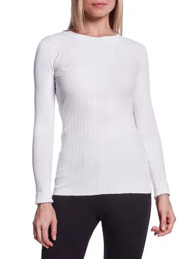 Capsule 121 Women's Brite Ribbed Sweater In Chalk