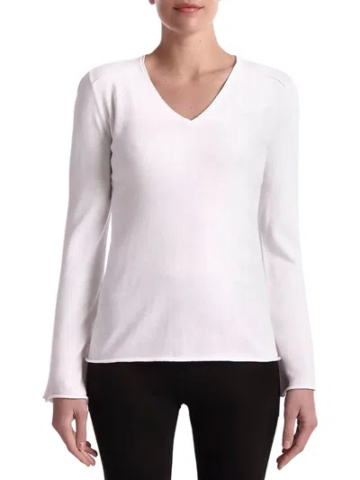 Capsule 121 Women's Dream V Neck Sweater In Laser White