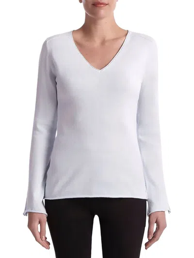 Capsule 121 Women's Dream V Neck Sweater In Soft Blue