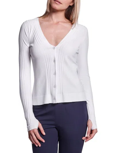 Capsule 121 Women's Keck Knit Cardigan In Chalk