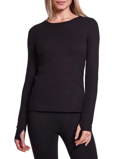 Capsule 121 Women's Newton Exposed Seam Top In Black