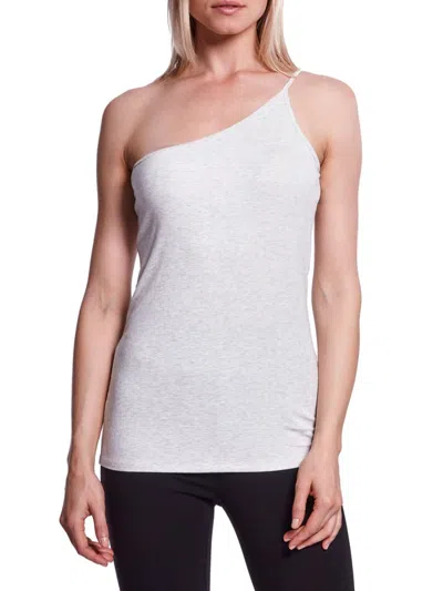 Capsule 121 Women's Plato Asymmetric Tank Top In Heather Grey