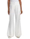 Capsule 121 Women's The Antares Flare-leg Cargo Pants In Ivory