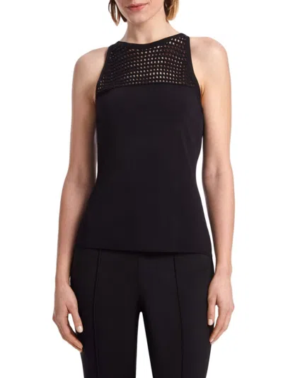 Capsule 121 Women's The Compass Open Knit Sweater In Black