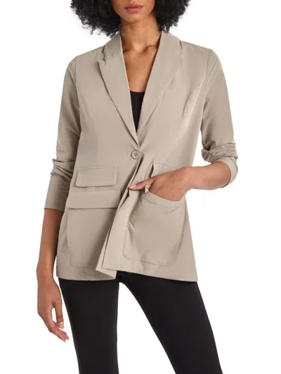 Capsule 121 Women's The New Glenn Peak Lapel Blazer In Tan